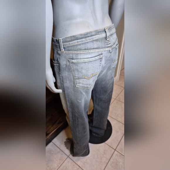 7 For All Mankind Men's Relaxed Fit Jeans in Gray - Picture 10 of 11